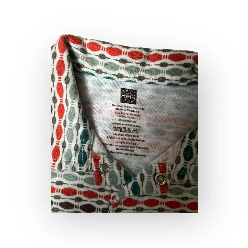 Tea Collection Retro Boys Polo Romper - Picture 2 of 3